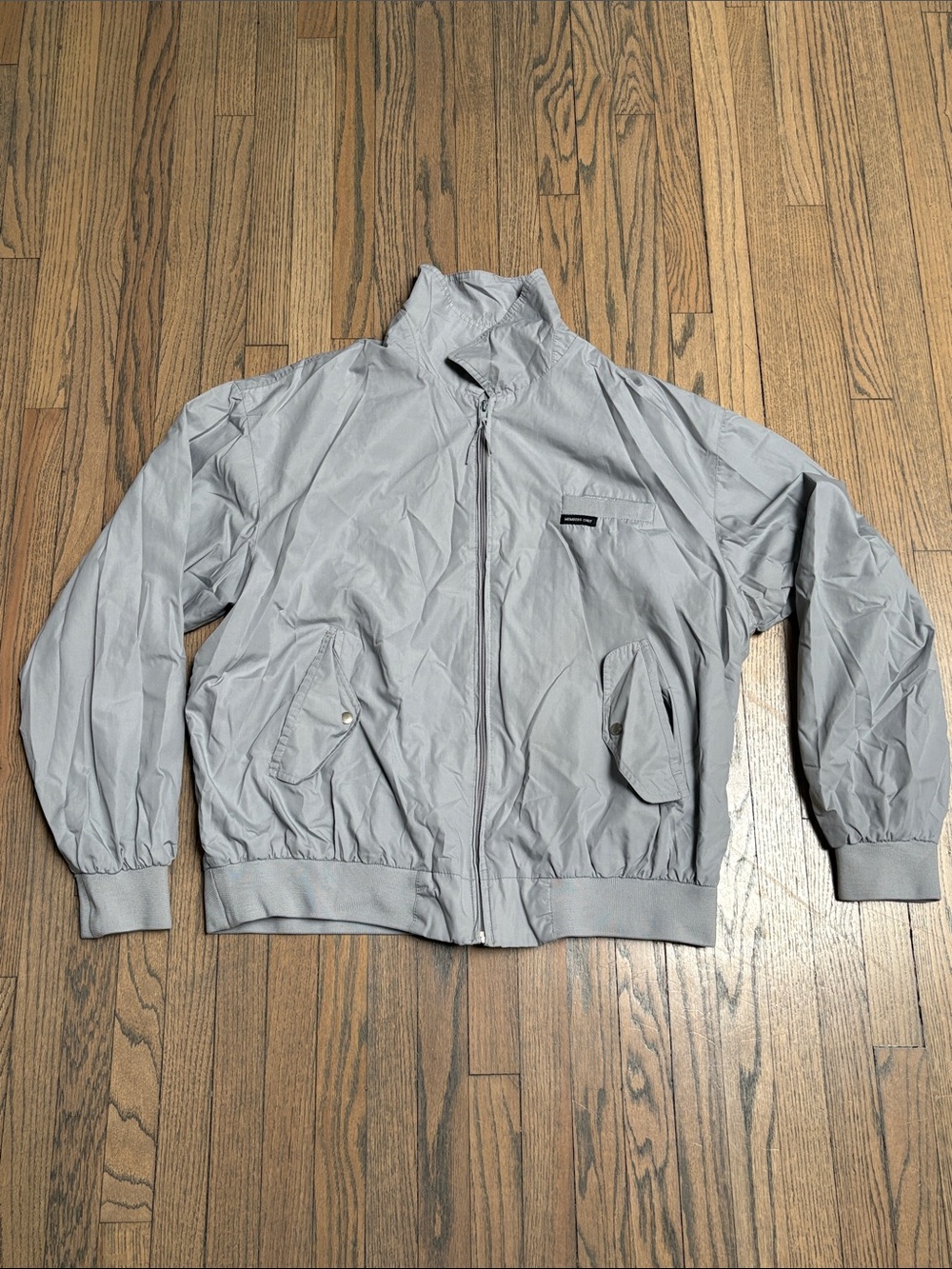 Vintage Members Light Grey Windbreaker Jacket 1X